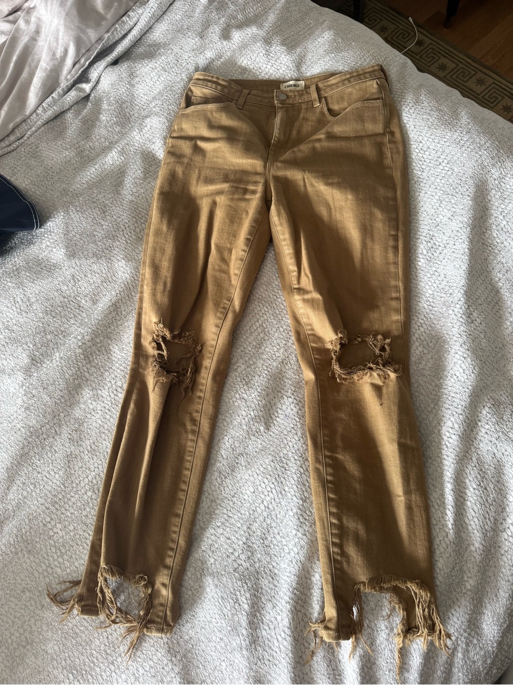 L’agence Distressed Brown High-Rise Jeans 29